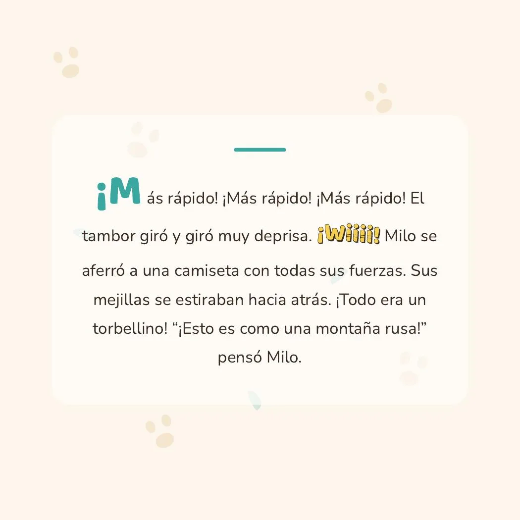 Milo descubre la lavadora — página interior