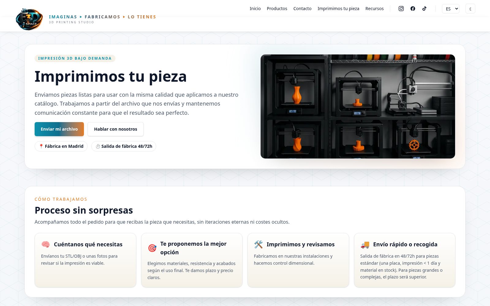F3D Space - Imprimimos tu pieza